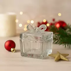 Mini Pote Caixa Vidro Laço Presente Cookie Bombom Biscoito - loja online