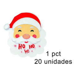 Guardanapo de Papel Natalino Rosto do Papai Noel 16x14cm Festa Decoração Ho Ho Ho na internet