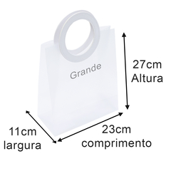 Sacola Presente PVC PLAST Luxo Alça Courino Reforçada 23x27 na internet