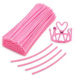 Kit Haste Chenille 30cm 100 Unidades Limpador de Cachimbo Artesanato Escolar DIY Cabelo Maluco Flores Natal Decoração - Sorelle Artes