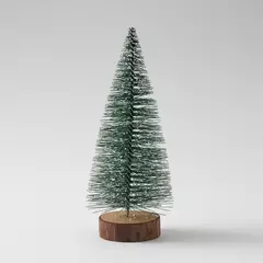 Mini Árvore de Natal Nevada Pinheiro Pequeno Decoração Mesa