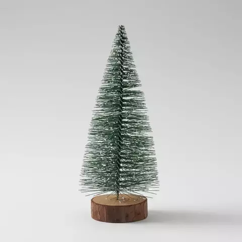 Mini Árvore de Natal Nevada Pinheiro Pequeno Decoração Mesa