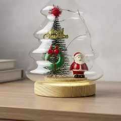 Imagem do Árvore Pinheiro de Natal em Vidro com LED 20x12 Decorativa