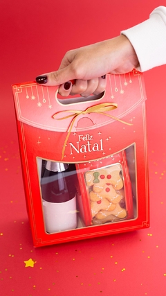 Caixa Maleta Papel c/ Visor – Embalagem Premium p/ Presentes, Panetones, Doces, Chocolates e Lembrancinhas – Pacote c/ 1 - comprar online