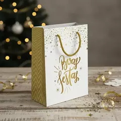 Imagem do Sacola de Natal Boas Festas 27x19x10 cm para Presente