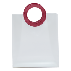 Sacola Presente PVC PLAST Luxo Alça Courino Reforçada 20x23