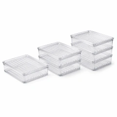 Porta Frios Modular Empilhável Transparente | Organizador para Geladeira UD Bless 2 COMPARTIMENTOS - comprar online