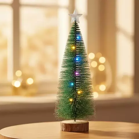 ARVORE LED PINHEIRO 20 CM C/PONTEIRA VILA NATAL