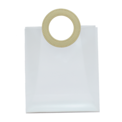 Sacola Presente PVC PLAST Luxo Alça Courino Reforçada 23x27 - Sorelle Artes