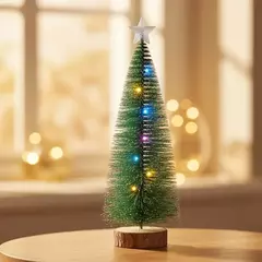 ARVORE LED PINHEIRO 15 CM C/PONTEIRA VILA NATAL