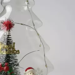 Árvore Pinheiro de Natal em Vidro com LED 20x12 Decorativa - loja online