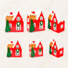 Casa Nevada Natalina em Dolamita Decorativa Vila de Natal Enfeite Mesa Aparador Miniatura - comprar online