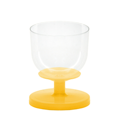 Mini cúpulas acrilico com base colorida para lembrancinha, doces, taça - 10 UNIDADES - loja online