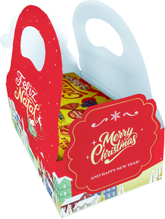 Caixa de Papel Cesta para Caixa de Chocolate Bombom Natal Jesus Embalagem - comprar online