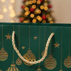 Sacola de Natal Feliz Natal 23x18x10 cm para Presente na internet