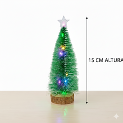 ARVORE LED PINHEIRO 15 CM C/PONTEIRA VILA NATAL - comprar online
