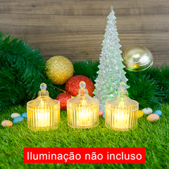 Mini Bomboniere Carossel Acrilica Grande Luxo Tipo Cristal 90ml Lembrancinhas, Eventos, casamento - loja online