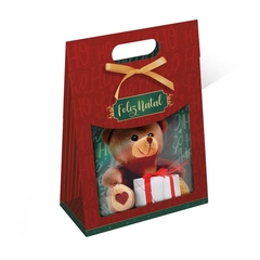 Caixa Maleta Papel c/ Visor – Embalagem Premium p/ Presentes, Panetones, Doces, Chocolates e Lembrancinhas – Pacote c/ 1 - loja online