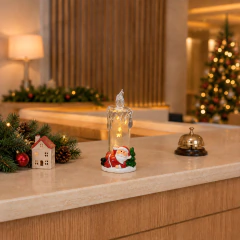 VELA FIO COBRE DECORAÇÃO NATALINA CENÁRIO CASTIÇAL NATAL
