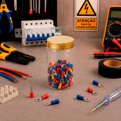 Kit Pote PET Transparente 180ml 5,5 X 9,5 CM com Tampa Metal Dourada Rosca para Temperos Doces Lembrancinha - Sorelle Artes
