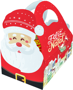 Caixa de Papel Cesta para Caixa de Chocolate Bombom Natal Jesus Embalagem