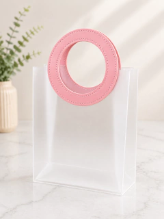Imagem do Sacola Presente PVC PLAST Luxo Alça Courino Reforçada 20x23