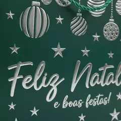 Sacola de Natal Feliz Natal 23x18x10 cm para Presente - loja online