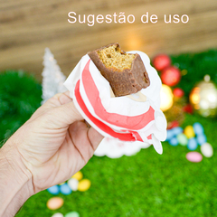 Imagem do Guardanapo de Papel Natalino Rosto do Papai Noel 16x14cm Festa Decoração Ho Ho Ho