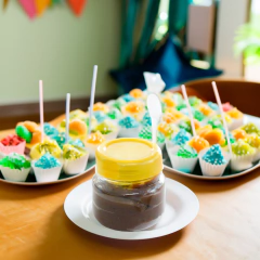 Potinhos de plástico com colher para papinha - 10 unidades - Sorelle Artes