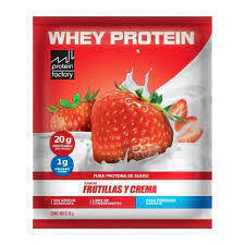 PROTEIN FACTORY - Whey Protein - Frutilla y crema x 25g