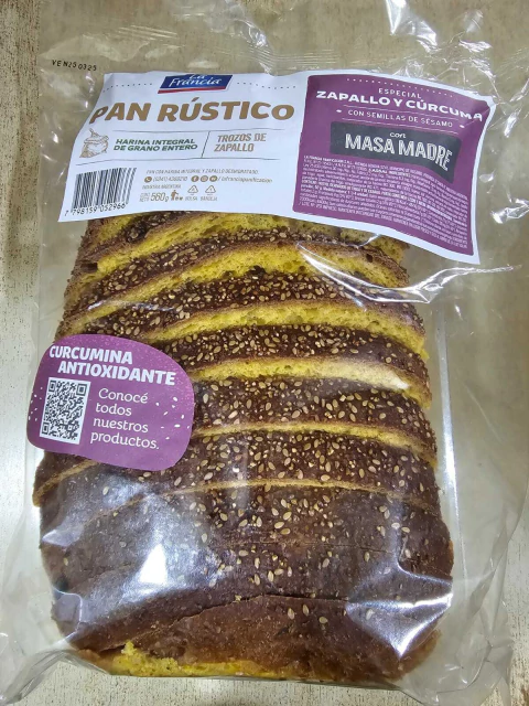 Pan Zapallo y curcuma (Especial) - comprar online