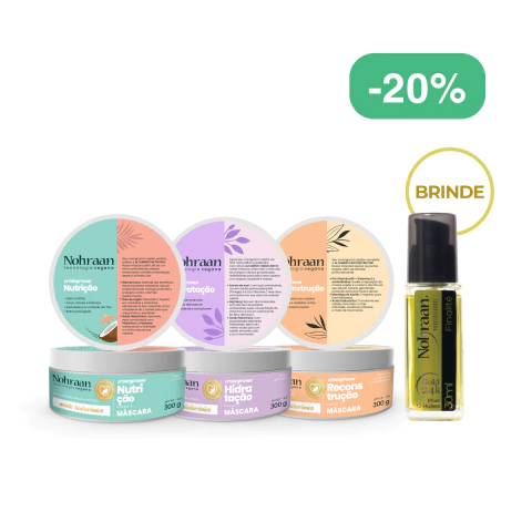 Kit Cronograma Capilar + Óleo Elixir 24k de brinde - comprar online