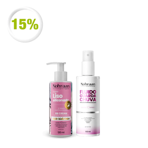 Kit BB Cream Liso Siliconado + Fluido Guarda-Chuva | Nohraan - comprar online