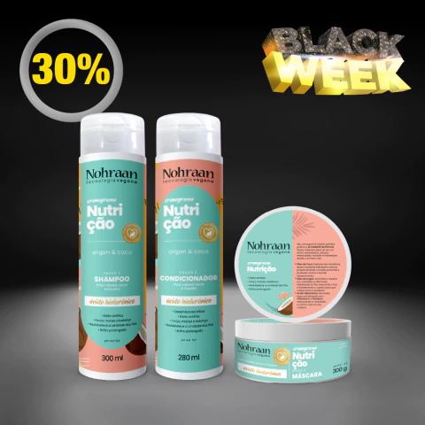 Kit Shampoo + Condicionador + Máscara Nutrição | Nohraan - comprar online