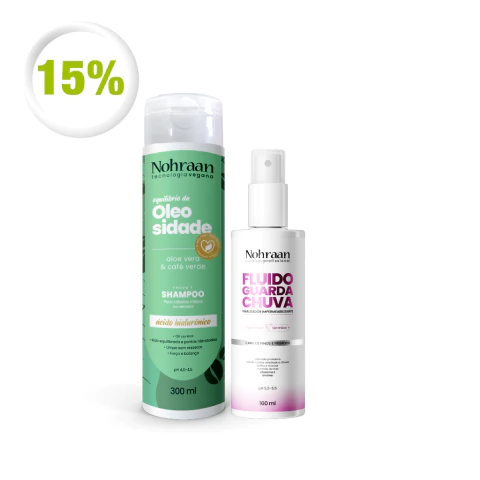 Kit Shampoo Controle de Oleosidade + Fluido Guarda-Chuva | Nohraan - comprar online
