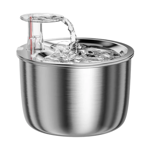 Bebedero electrónico de acero inoxidable