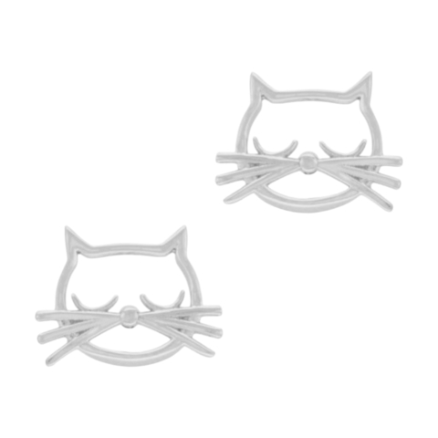 Aretes baño plata 925 Kitten - comprar en línea