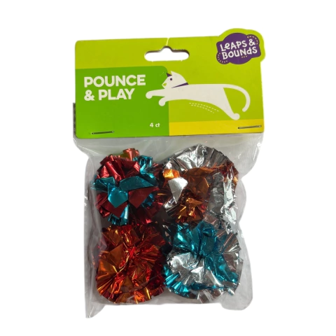Pounce & Play set de 4 pelotas celofan con catnip - comprar en línea