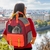 Mochila transportadora roja