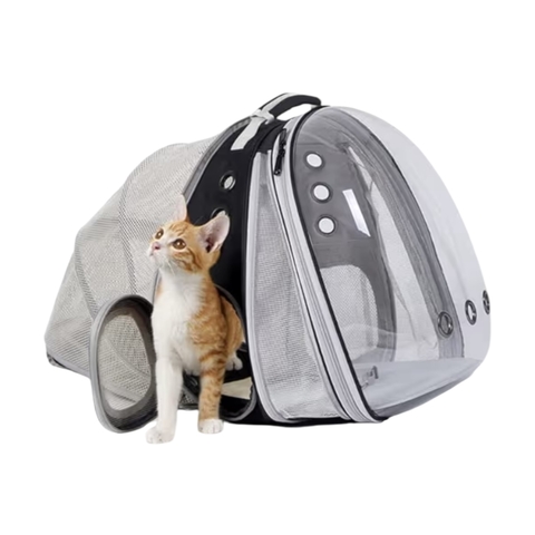 Mochila transportadora expandible negra - comprar en línea
