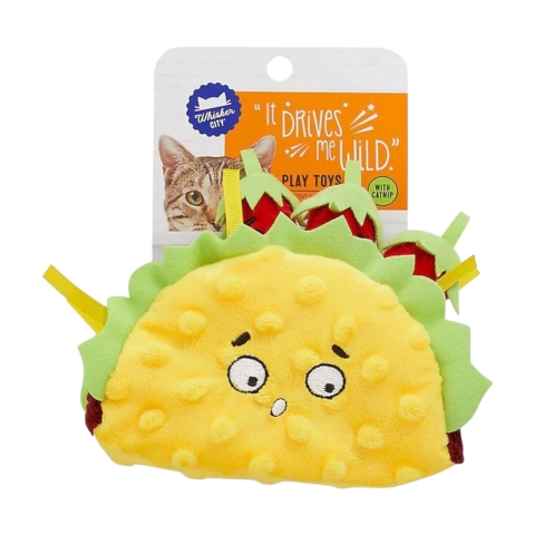 Whisker City set de 4 juguetes con catnip taquito - comprar en línea