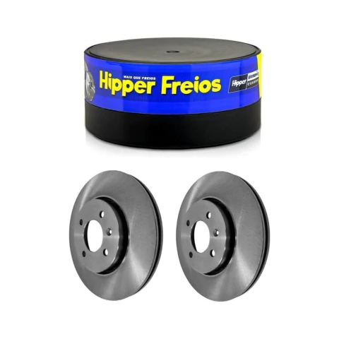 Par Disco Freio Dianteiro Ventilado Gol G5 1.0 E 1.6 08 256mm