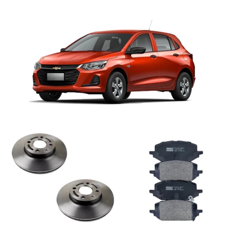 Par Disco + Pastilha Dianteira Onix 2020 Em Diante