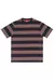 CAMISETA LISTRADA "PC" BLACK-BROWN - Paris Street
