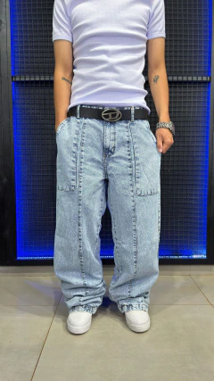 CALÇA BAGGY RECORT SKY BLUE