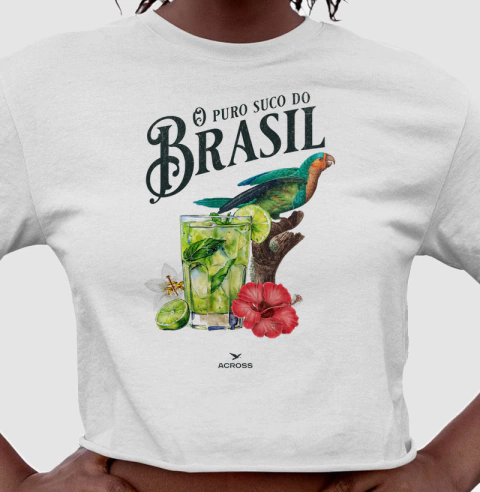Cropped O Puro Suco do Brasil - comprar online
