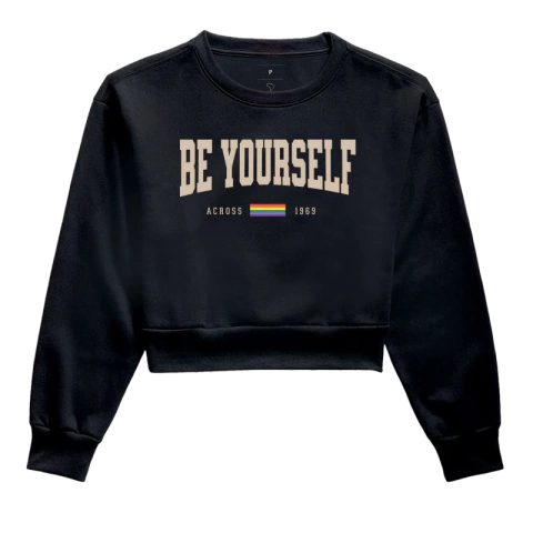 Moletom Cropped Pride Be Yourself - comprar online