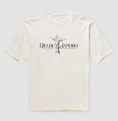 Camiseta Oversized Rio de Janeiro Cristo - comprar online