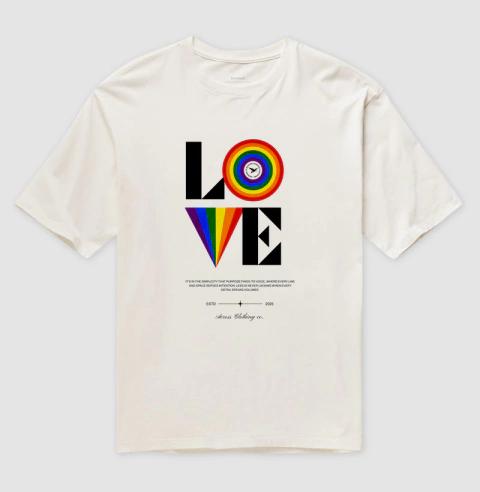 Camiseta Oversized LOVE Pride - comprar online