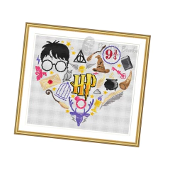 Quadro Harry Potter - Cód. 007 - Gráfico digital para ponto cruz na internet